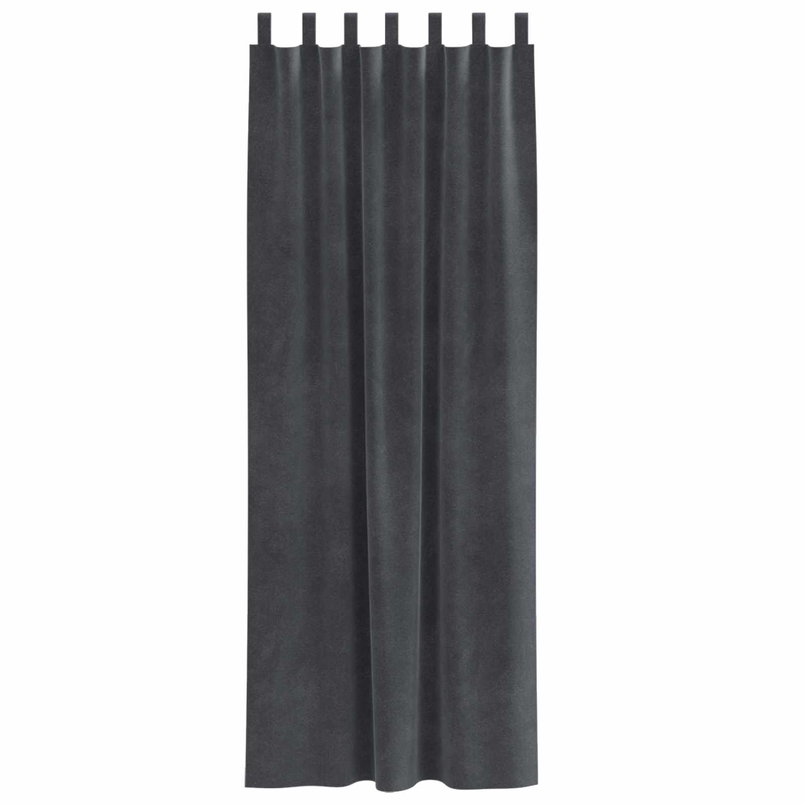 Verdunkelungsvorhänge 2 pcs Schwarz 140 x 140 cm Samt