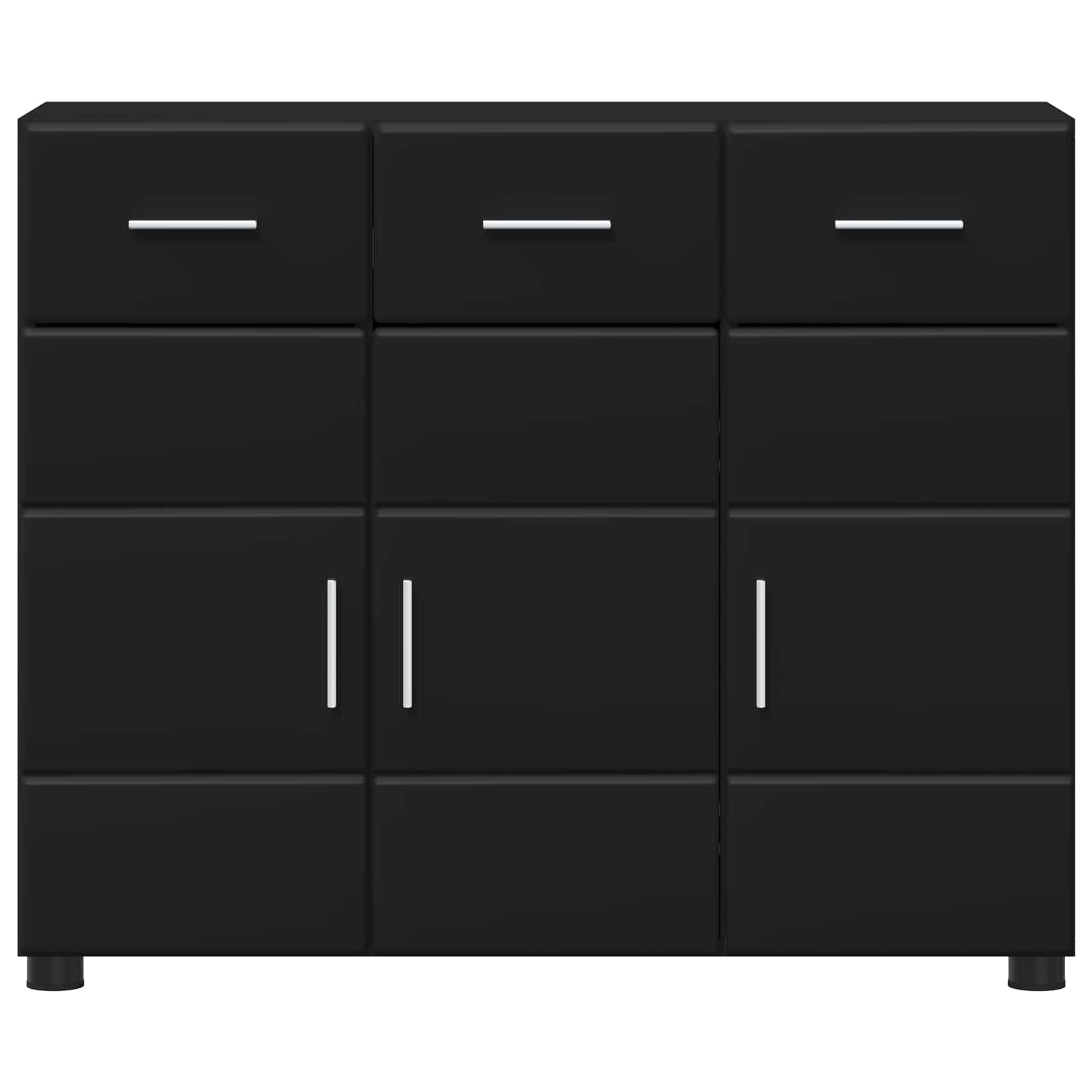 Highboard mit Regal FLORIN Weiß 60 x 35 x 182 cm Holzwerkstoff