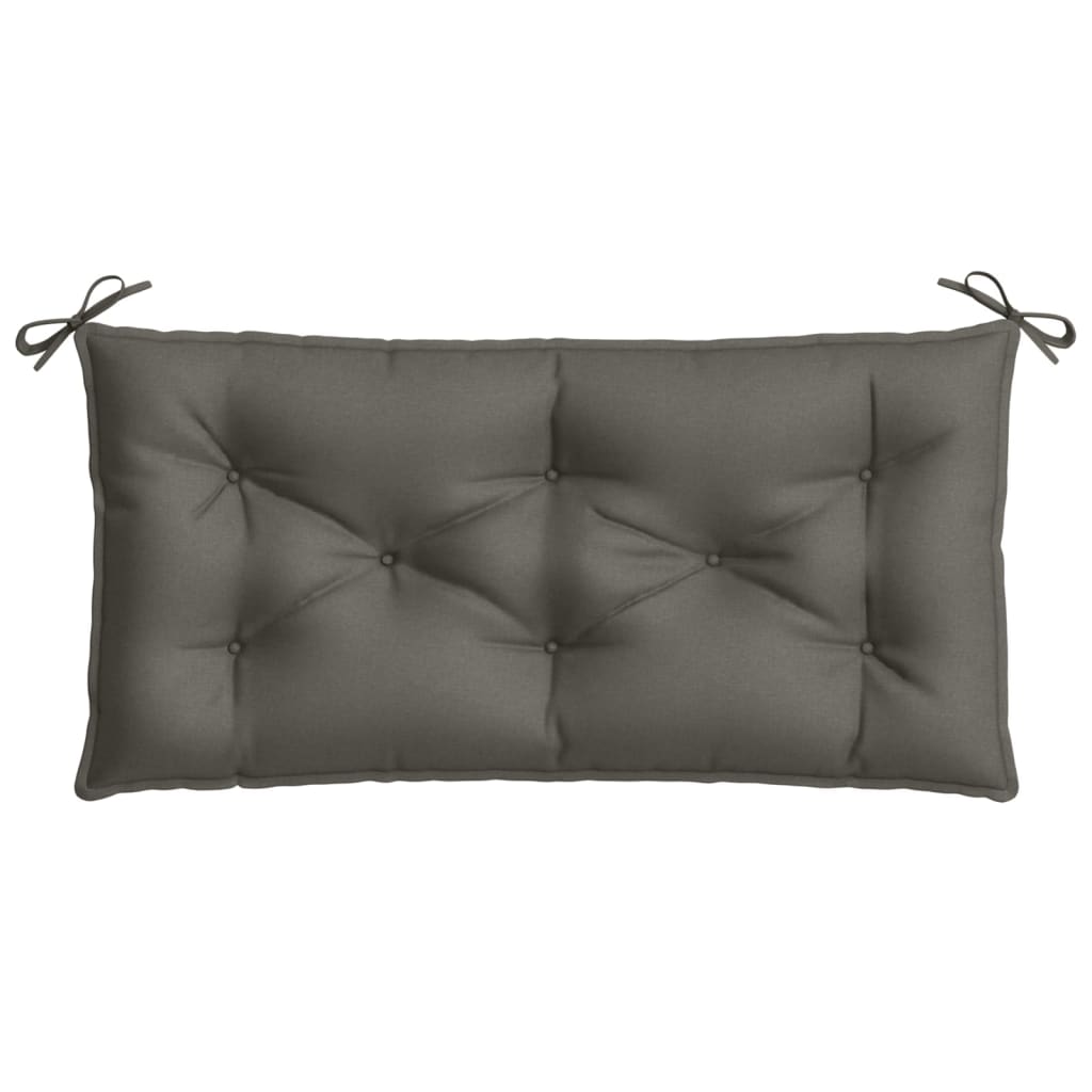 Gartenbank-Auflagen 2 Stk. Melange Anthrazit 100x50x7 cm Stoff