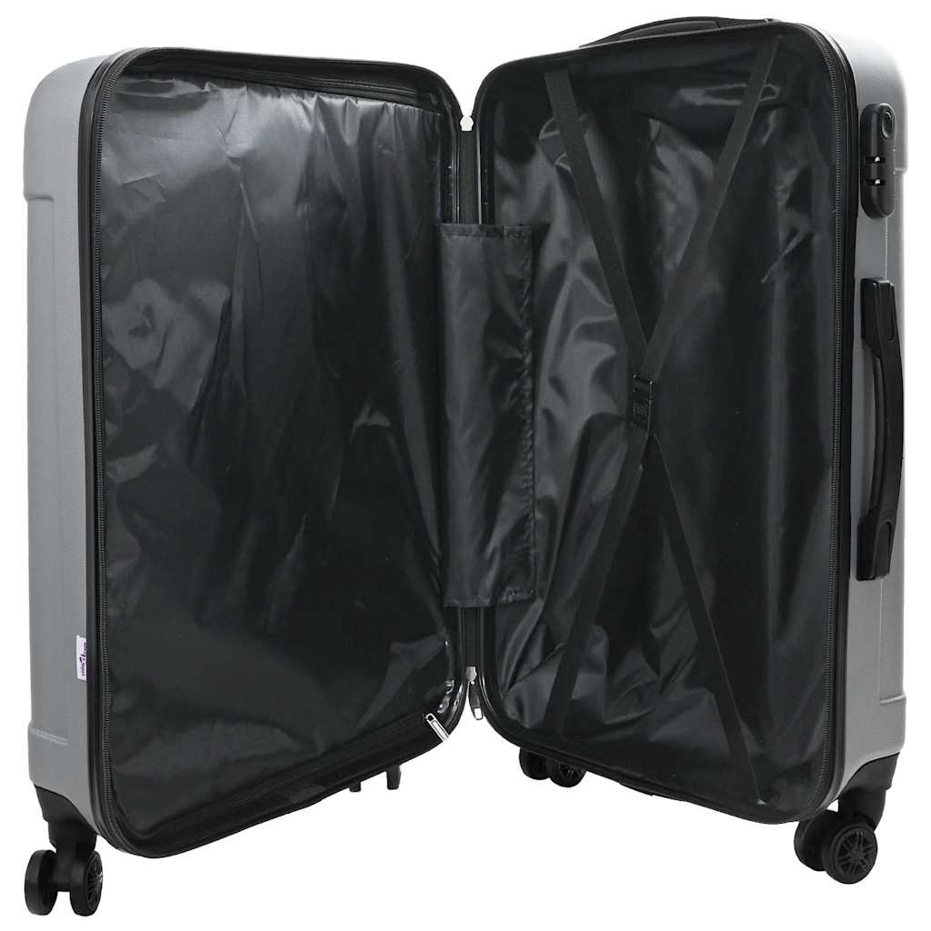 Koffer mit Schloss 3 pcs Schwarz 50 x 31 x 78 cm ABS Kunststoff
