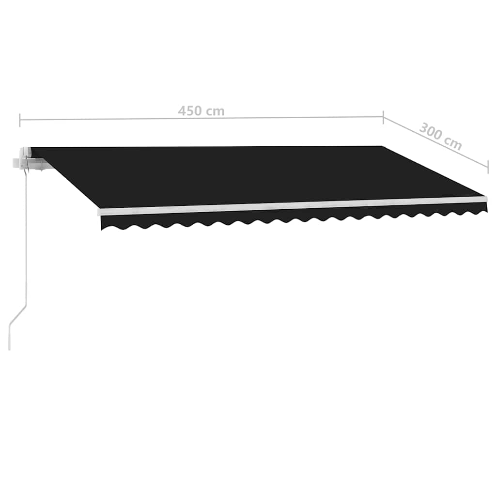 Standmarkise Manuell Einziehbar 300x250 cm Creme