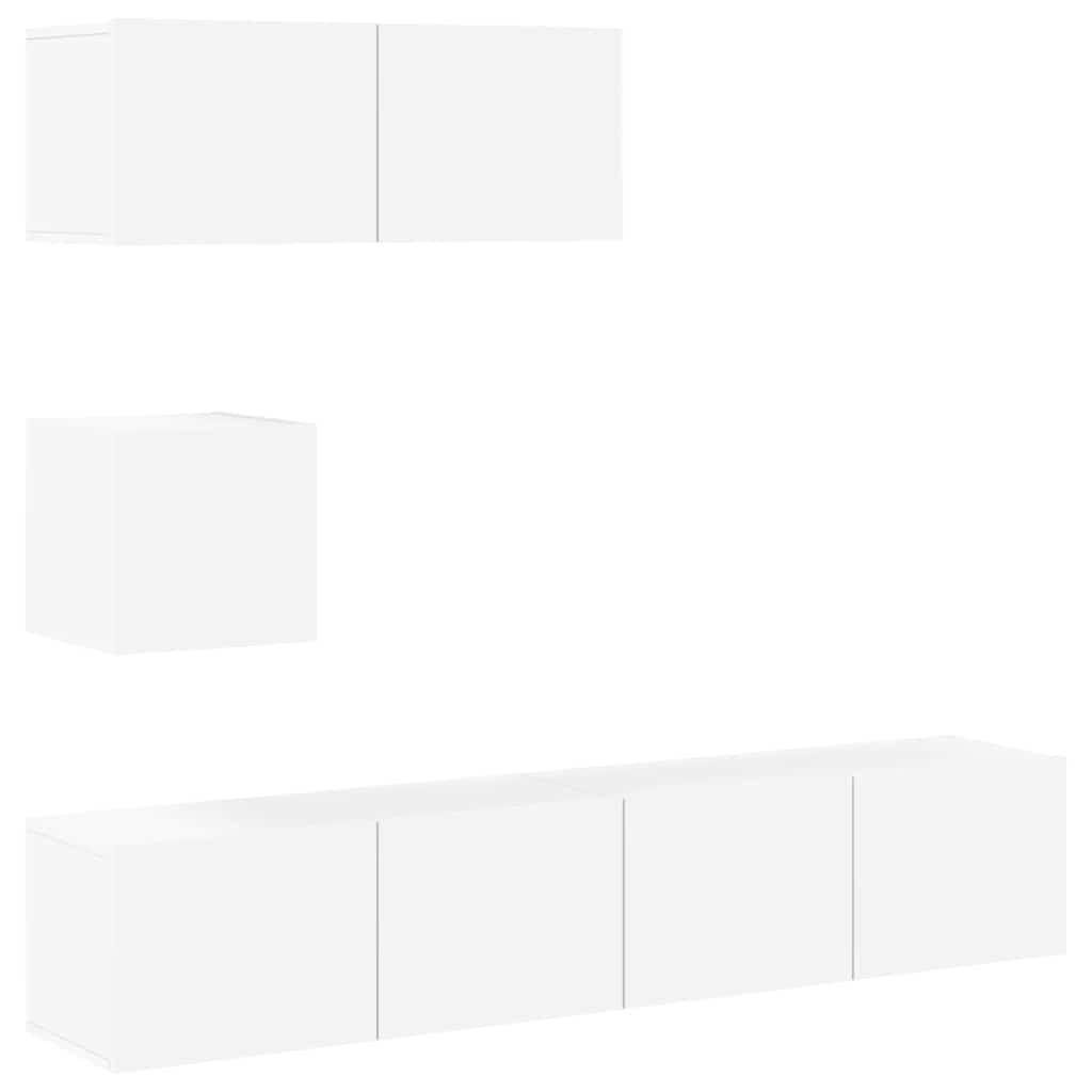 4-tlg. TV-Schrank-Set Sonoma-Eiche Holzwerkstoff