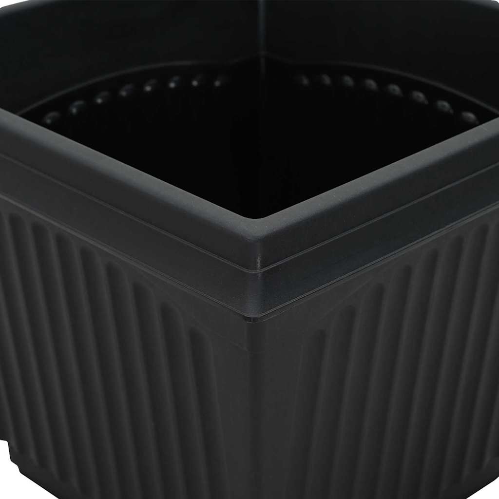 Blumentöpfe 6 pcs Ziegelrot 20 x 20 x 16 cm Kunststoff