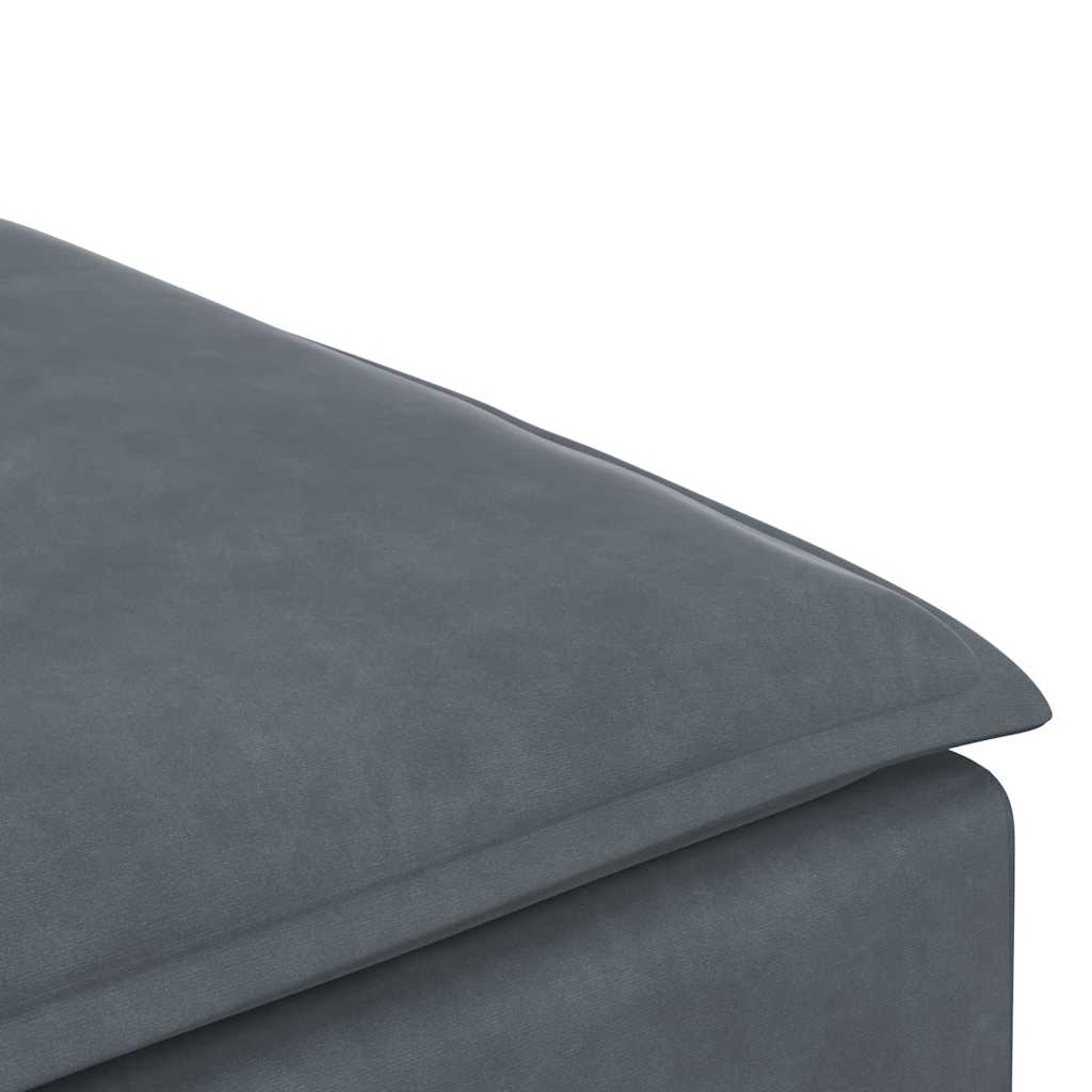 Modulares Sofa Endmodul mit Armlehne Kissen Blau 100 cm