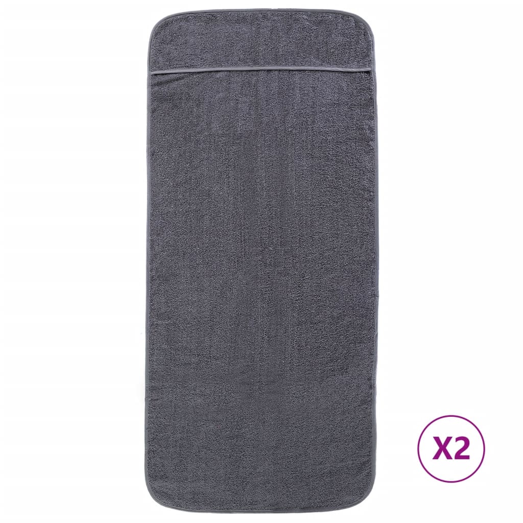 Strandtücher 4 Stk. Weiß 60x135 cm Stoff 400 GSM