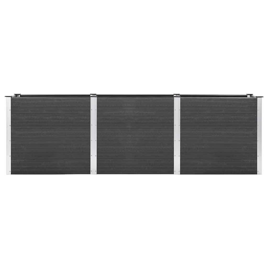 Garten-Hochbeet 200x50x54 cm WPC Grau