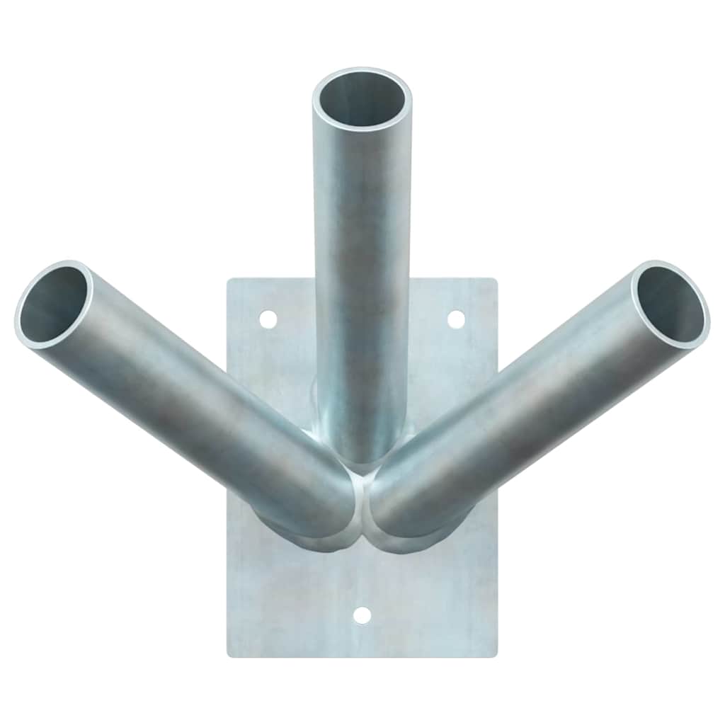 Fahnen Pole Holde Schwarz 10,5 x 7,5 x 0,25 cm Stahl