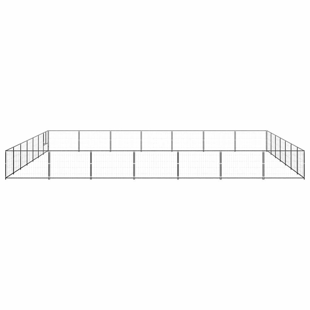 Hundezwinger Schwarz 4 m² Stahl