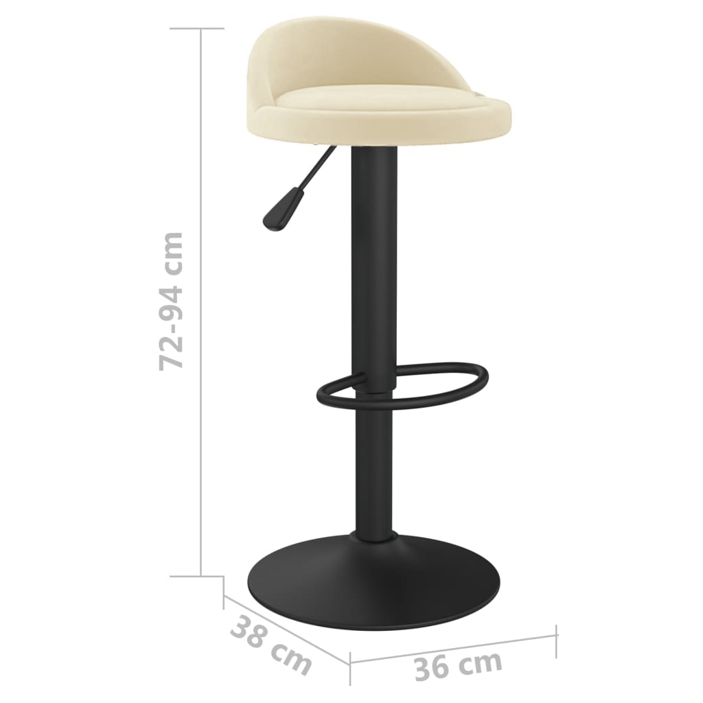 Barhocker Dunkelgrün Samt