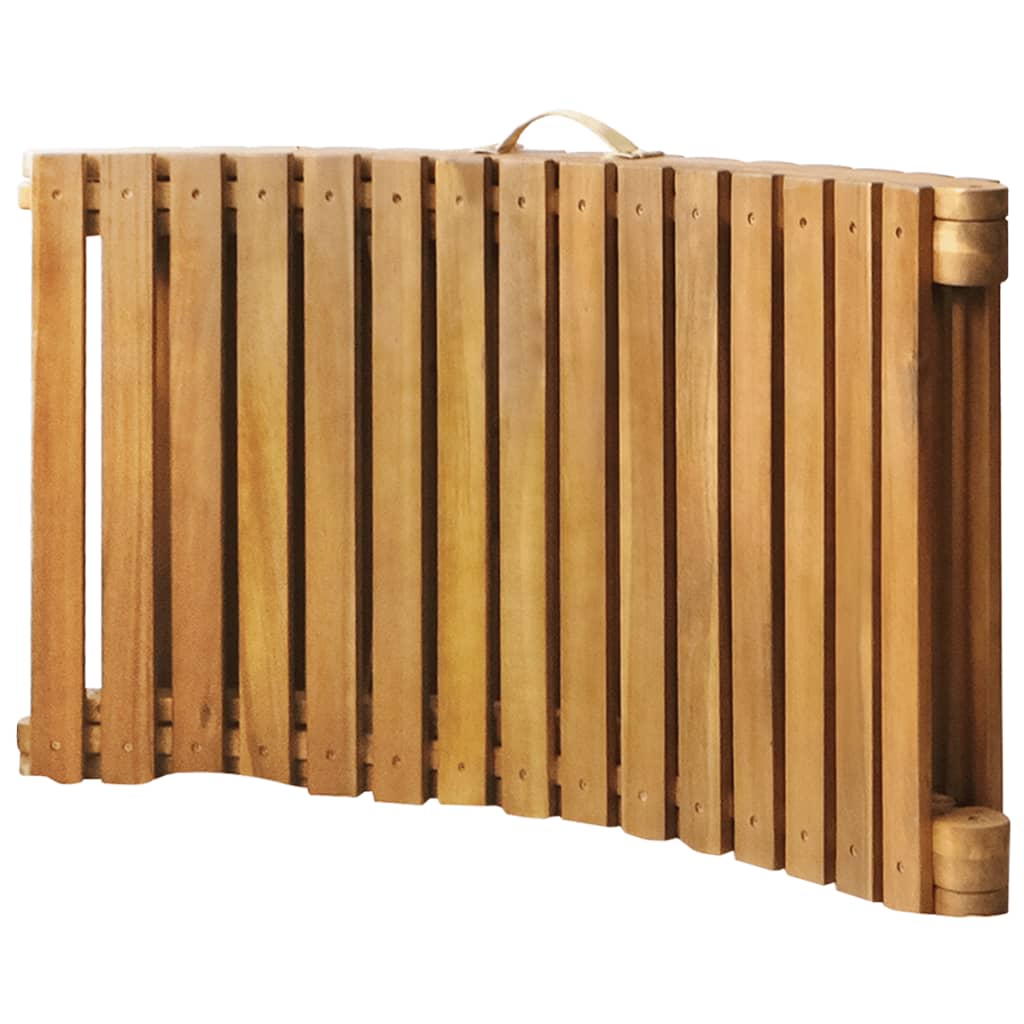 Sonnenliege 2 pcs Braun 55 x 184 x 64cm Massivholz Akazie