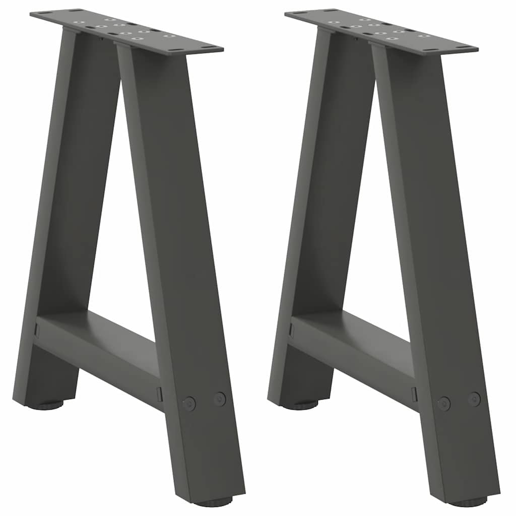 Couchtischbeine A-Form 2 Stk. 30x(30-31) cm Stahl