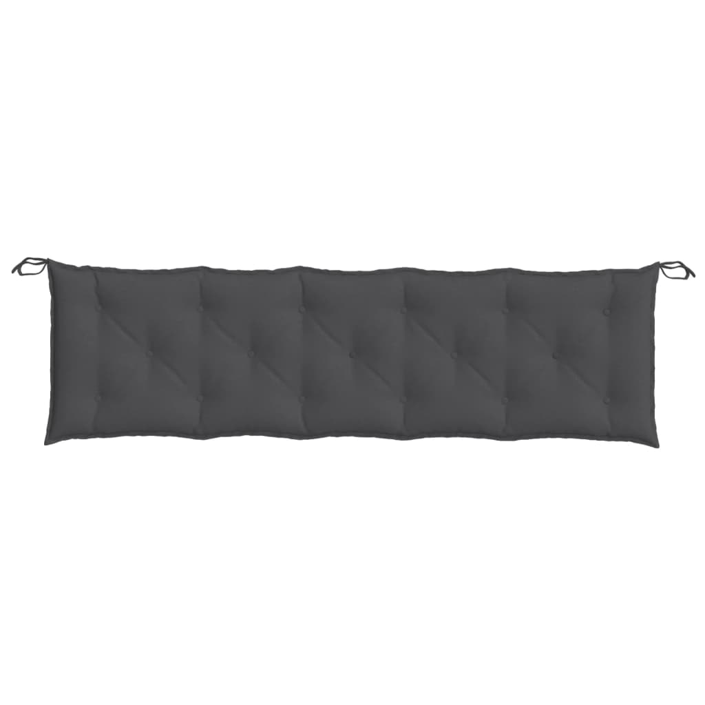 Gartenbank-Auflagen 2 Stk. Melange Anthrazit 100x50x7 cm Stoff