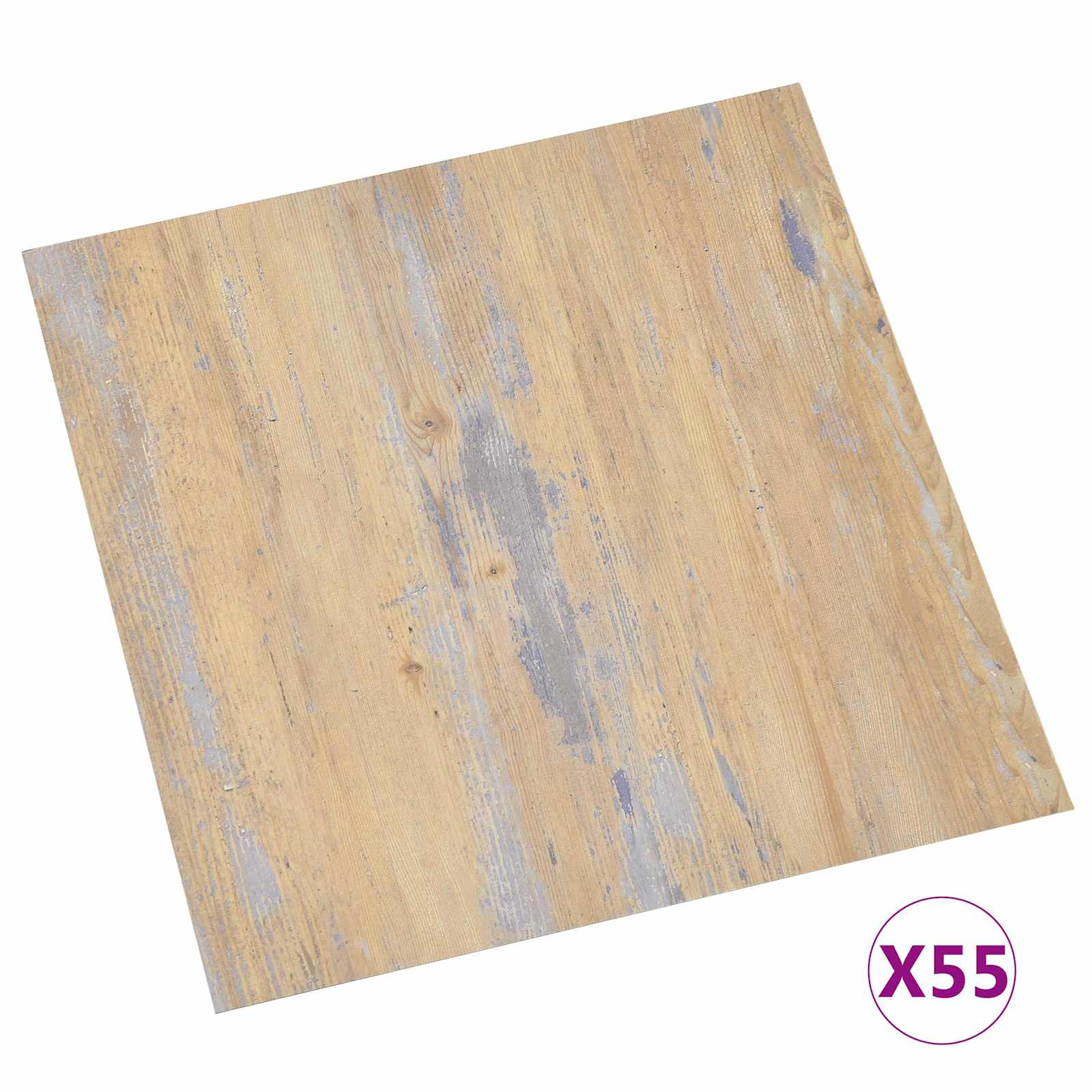Bodenplanken 55 pcs Schwarz 5,11 m² PVC