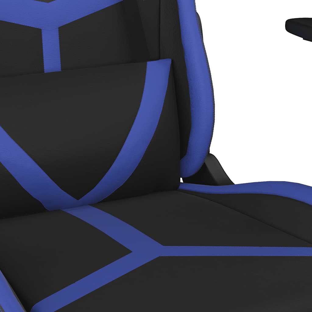 Gaming-Stuhl mit Massagefunktion Schwarz und Grün Kunstleder