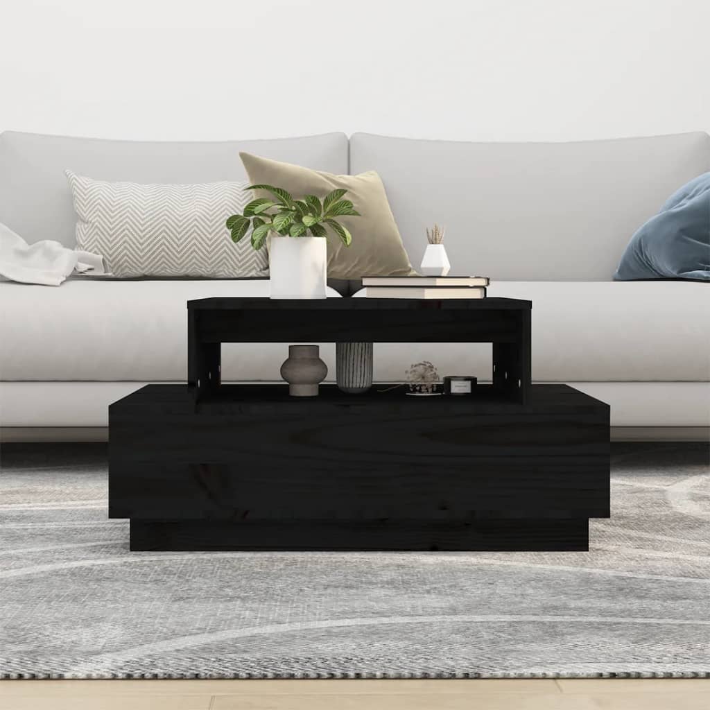 Couchtisch 80x55x40,5 cm Massivholz Kiefer
