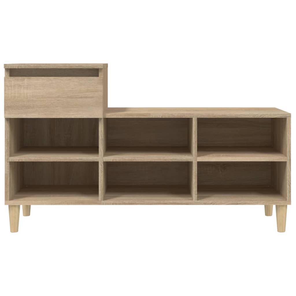 Schuhregal Weiß 102x36x60 cm Holzwerkstoff