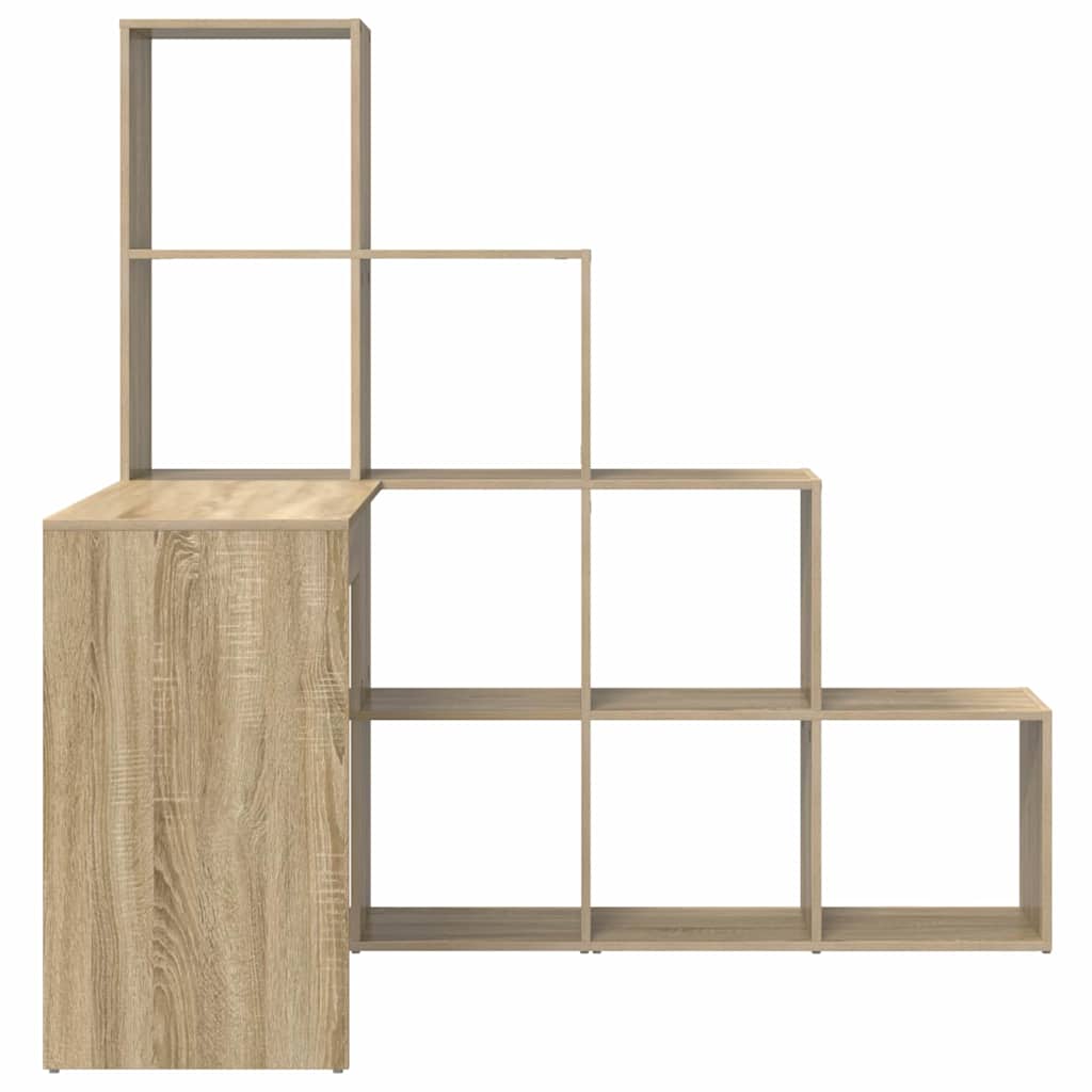 Eck-Schreibtisch Schwarz Eichen-Optik 101,5 x 149,5 x 149,5 cm
