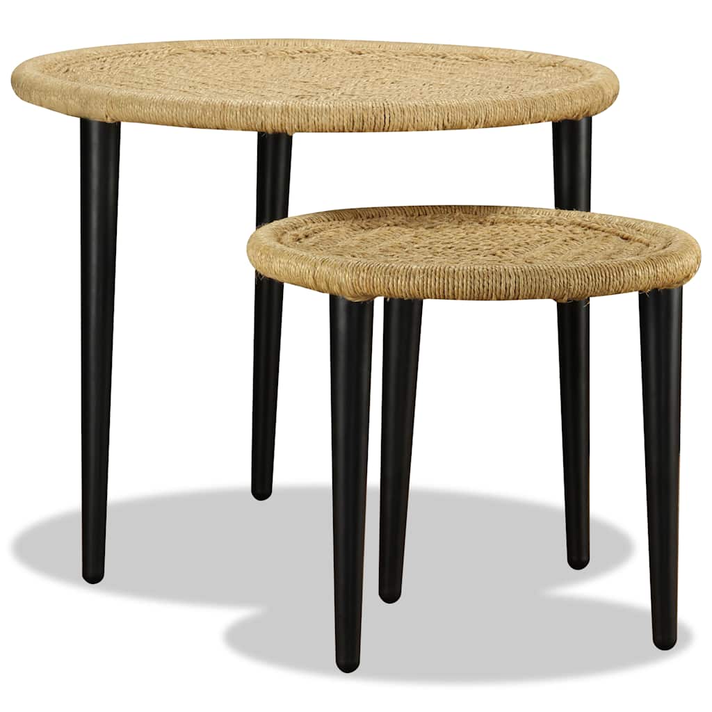 2-tlg. Couchtisch-Set Chindi-Details Mehrfarbig