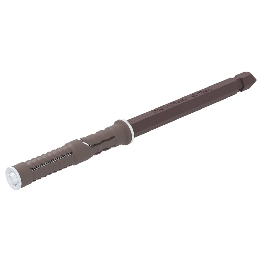 Schwebende Regalträger 12 pcs Beige Ø10 x 170 mm Stahl