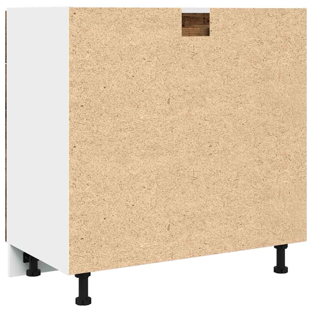 Unterschrank Lyon Weiß 60x46x81,5 cm Holzwerkstoff