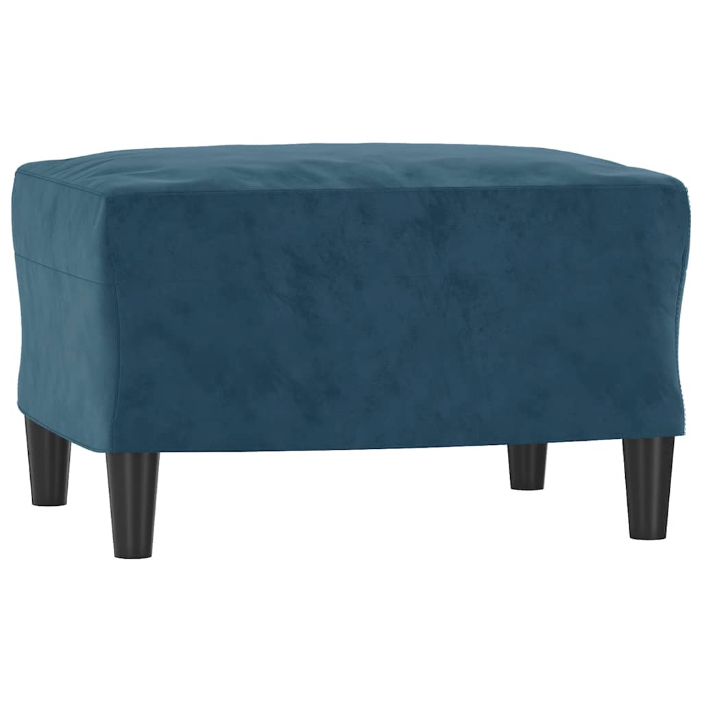 3-Sitzer-Sofa mit Hocker Rosa 180 cm Samt