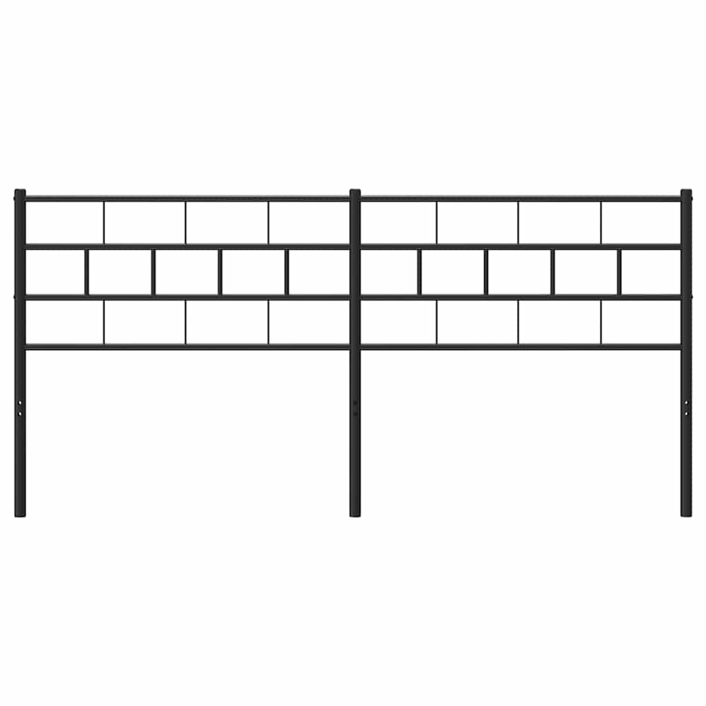 Ersatz-Kopfteil Metall Schwarz 100 cm