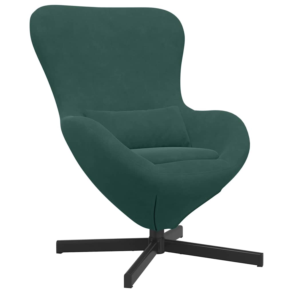 Eiersessel Blau 63 x 73 x 90 cm Samt