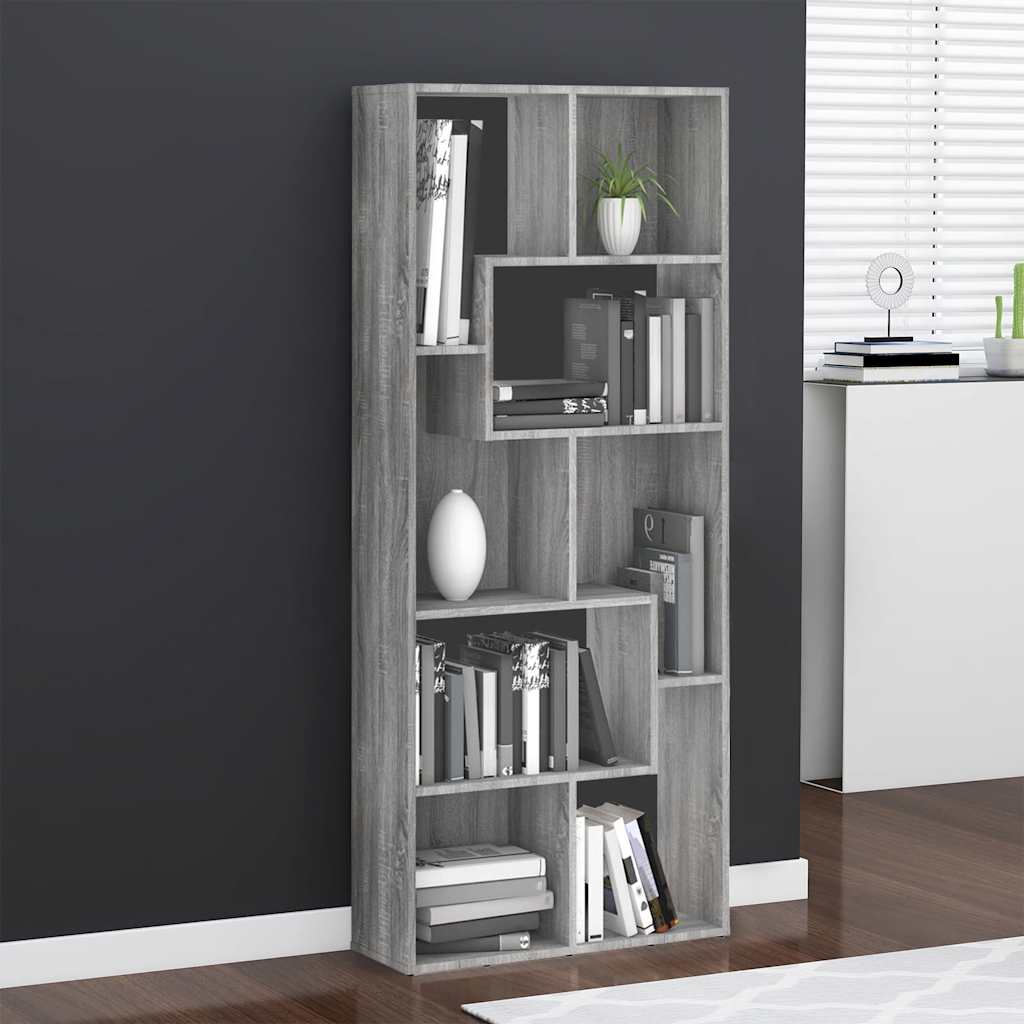 Bücherregal Weiß 67x24x161 cm Holzwerkstoff