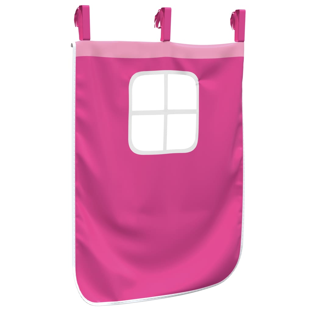 Vorhänge für Hochbett mit Turm Weiß und Schwarz Polyester