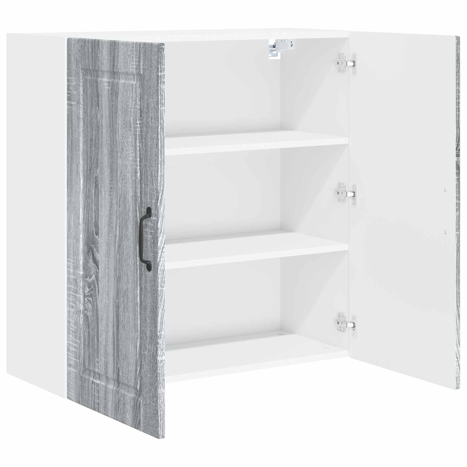 Herdumbauschränke 2 Stk. Porto Weiß Holzwerkstoff