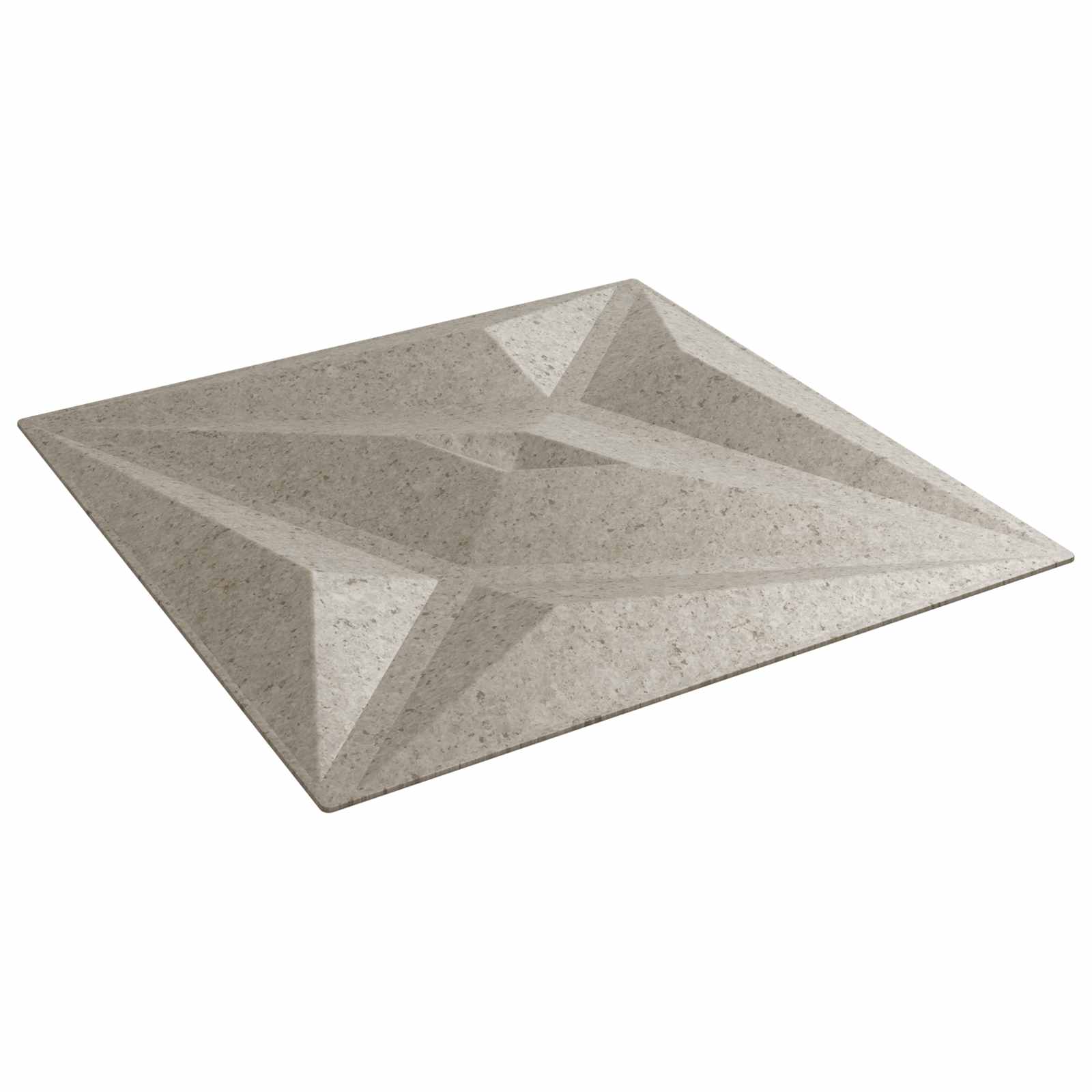 Wandpaneele 12 pcs Diamant Weiß 50 x 50 cm XPS Schaum