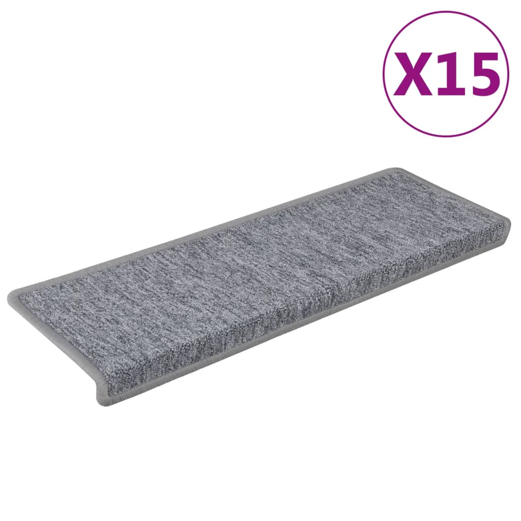 Stufenmatten 15 Stk. 65x21x4 cm Anthrazit Rechteckiger Rand
