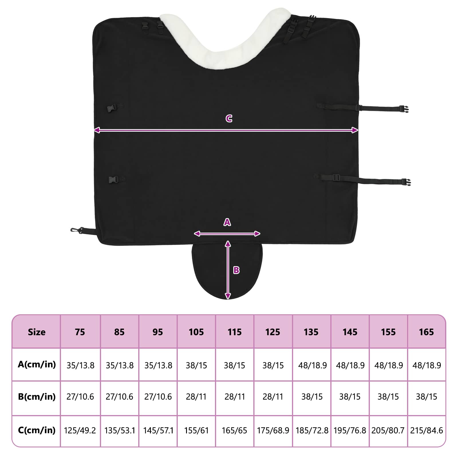 Pferdedecke Volles Aqua 75 cm Polarfleece