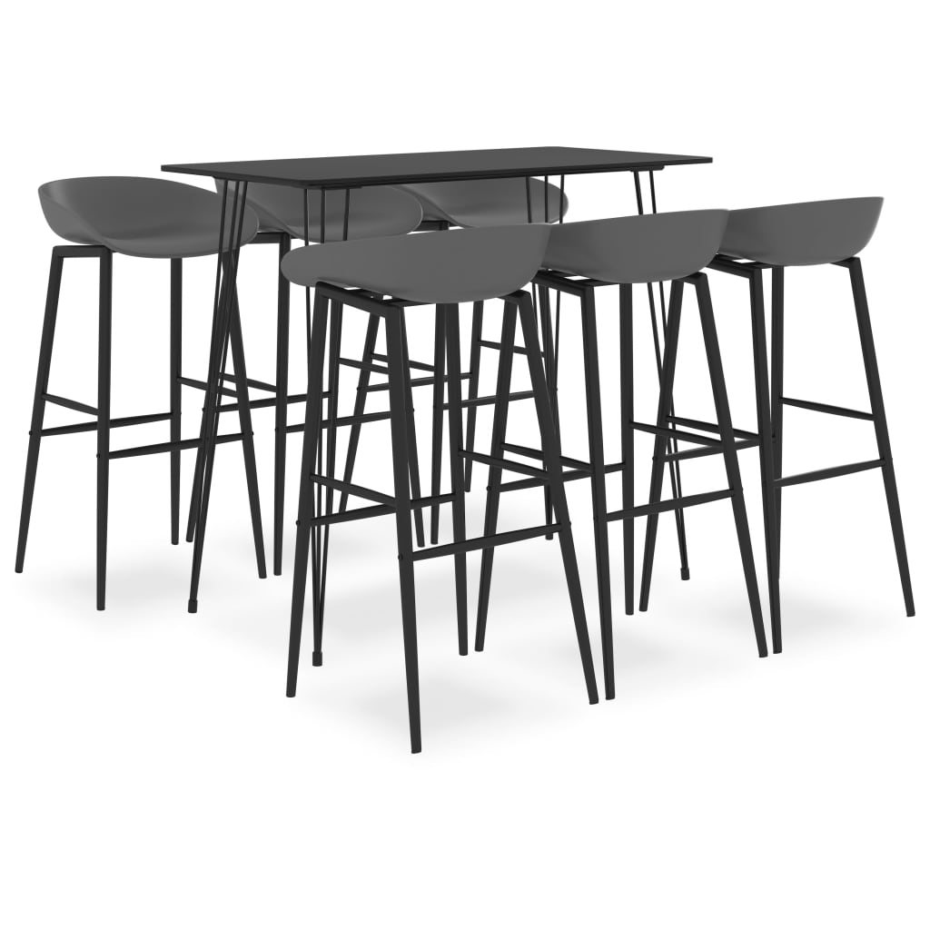 5-tlg. Bar-Set Schwarz und Weiß