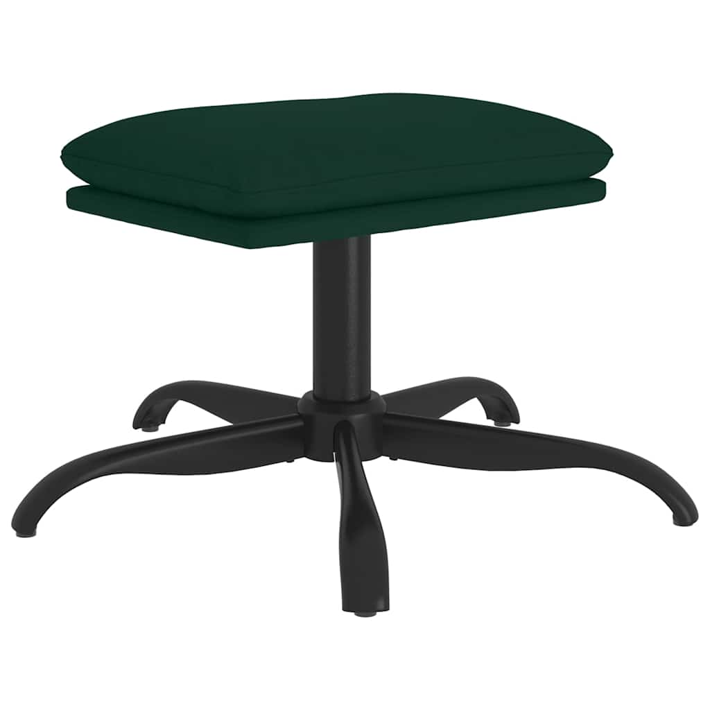 Fußhocker Hellgrün 60x60x36 cm Samt
