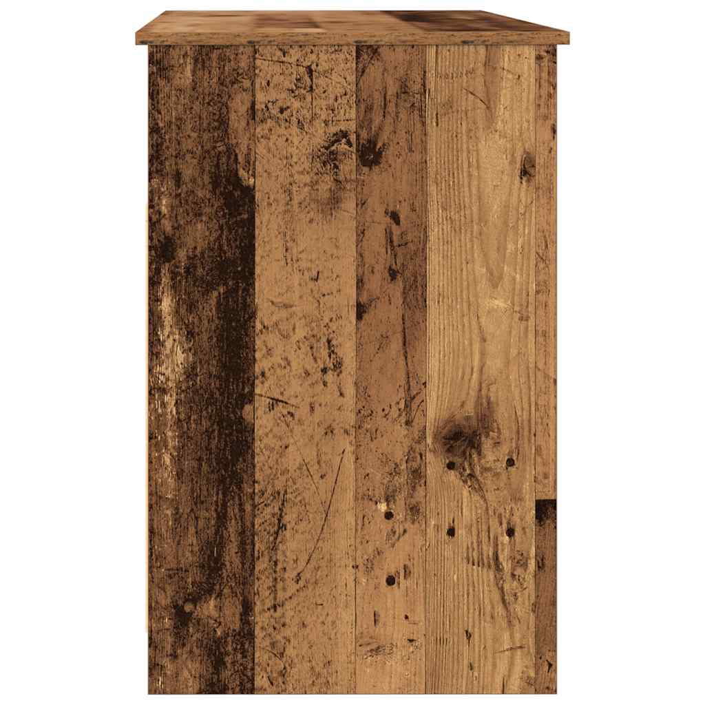 Schreibtisch mit Schubladen Weiß 102x50x76 cm Holzwerkstoff