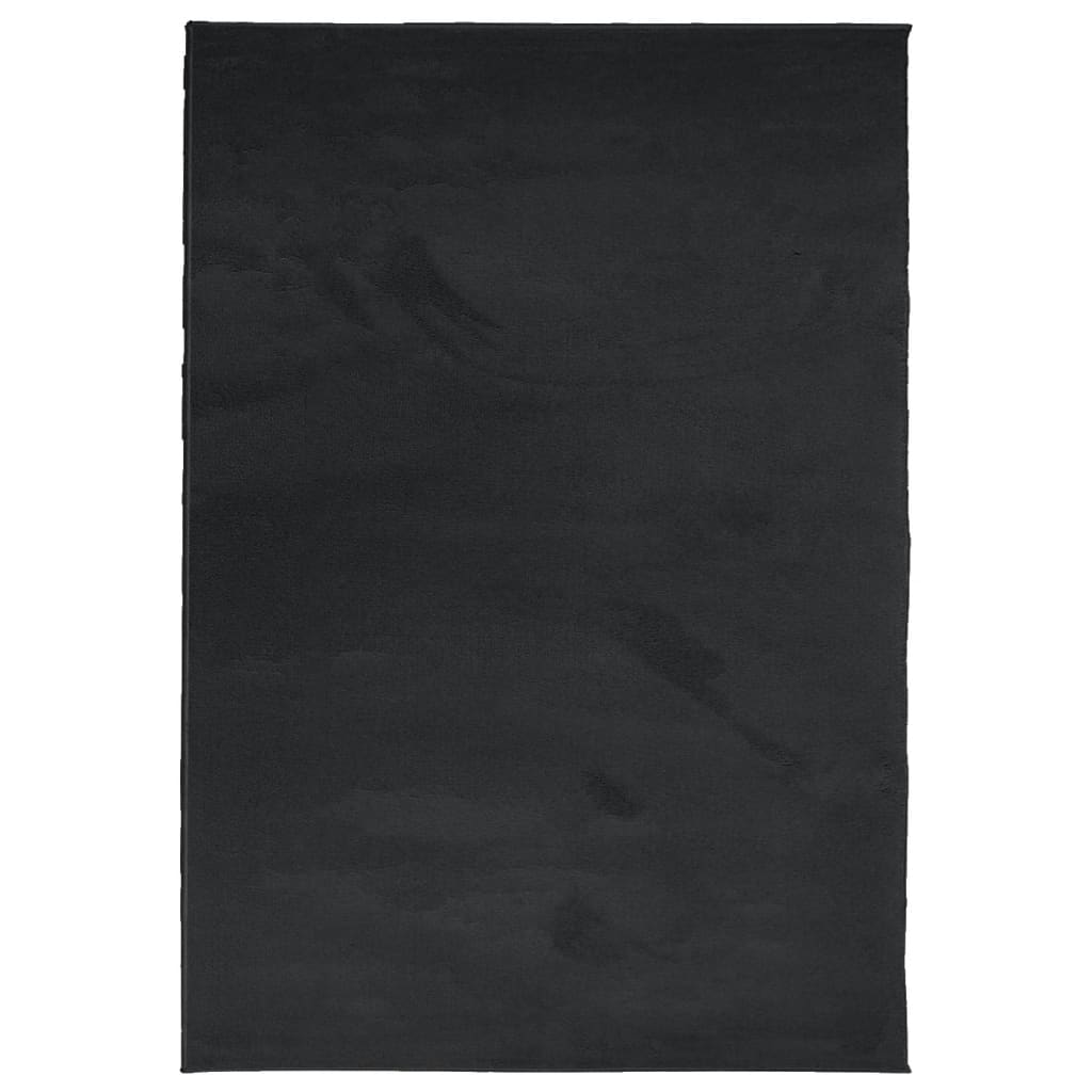Teppich OVIEDO Kurzflor Anthrazit 120x120 cm