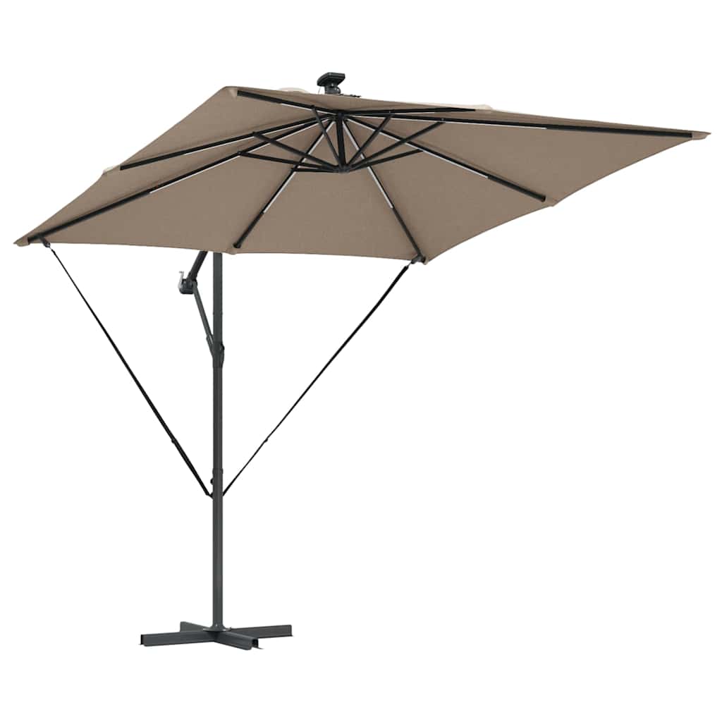 Sonnenschirm Sand 249 x 249 x 250 cm Polyester und Aluminium