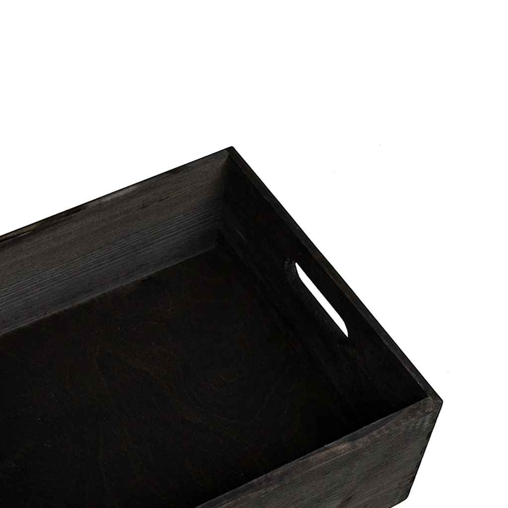 Holzkiste mit Deckel 40x30x13 cm Massivholz Kiefer