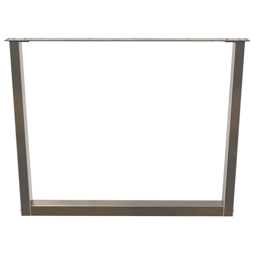 Couchtischbeine V-Form 2 Stück Schwarz 30x(30-31,3) cm Stahl