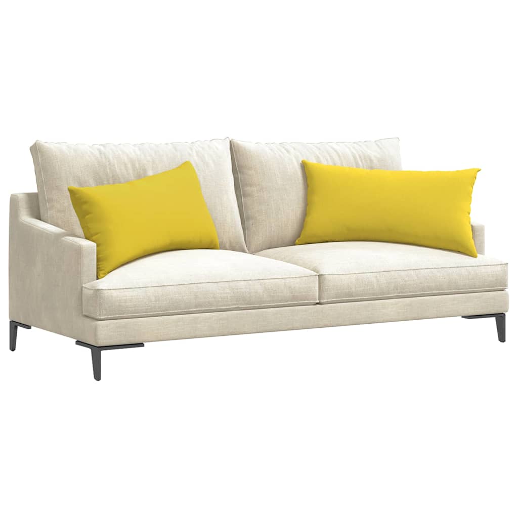 Sofakissen 2 pcs Hellgrau 50 x 30 cm Stoff