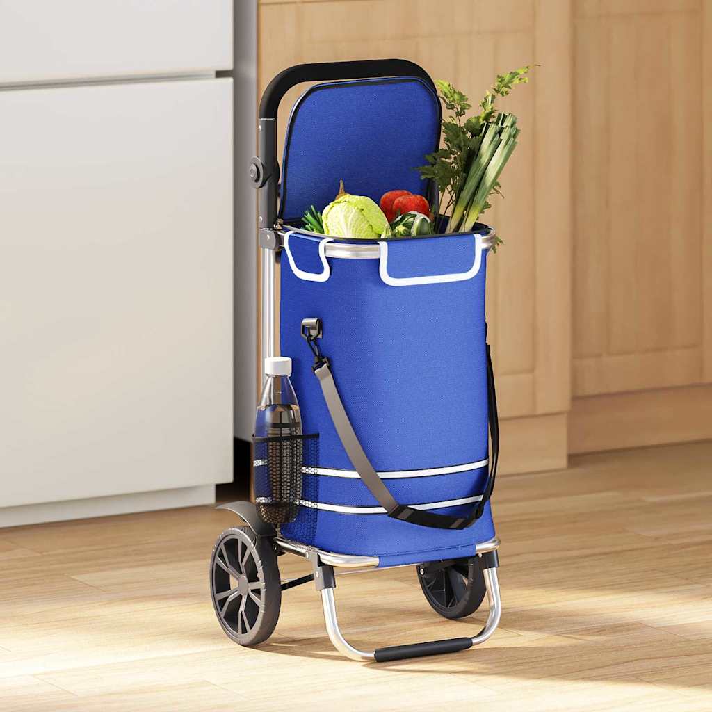 Einkaufswagen Schwarz 36,5 x 46,5 x 100,5 cm Oxford-stoff