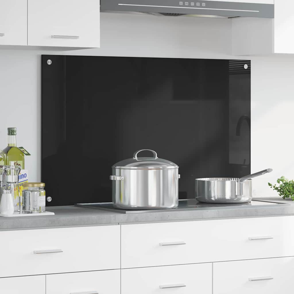 Küchenrückwand 2 pcs Weiß 70 x 40 cm Gehärtetes Glas
