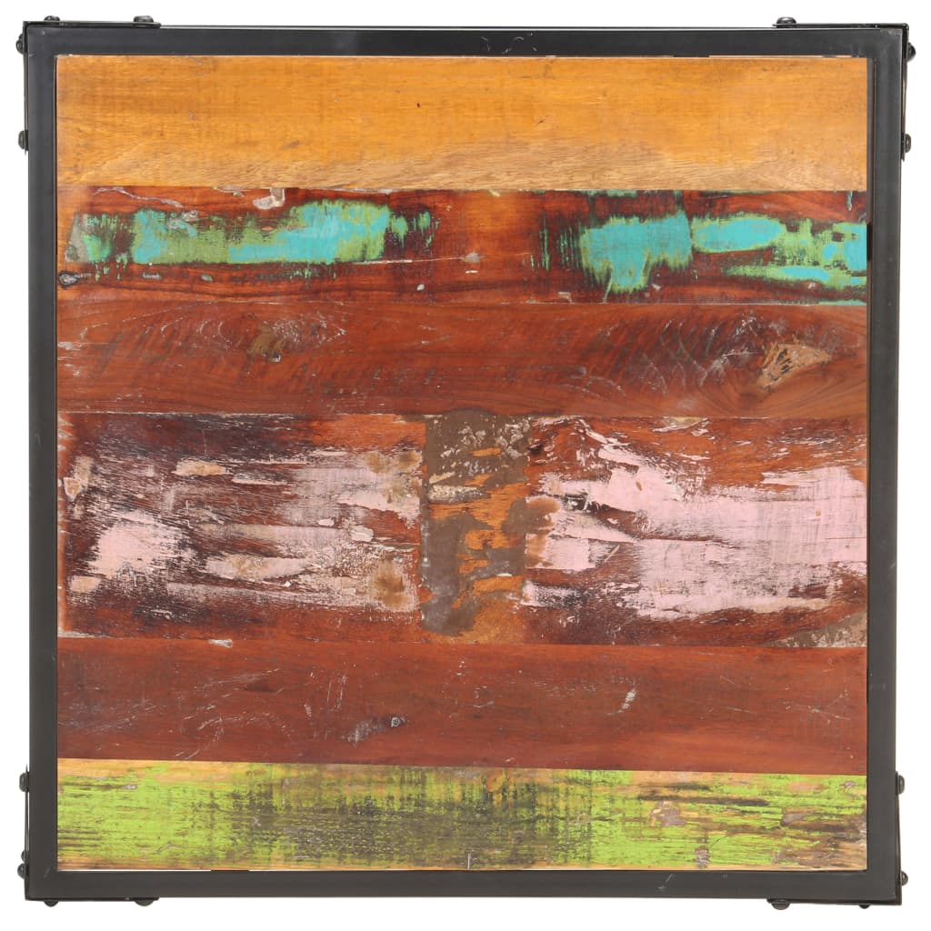 Couchtisch 40x40x36 cm Raues Mango-Massivholz