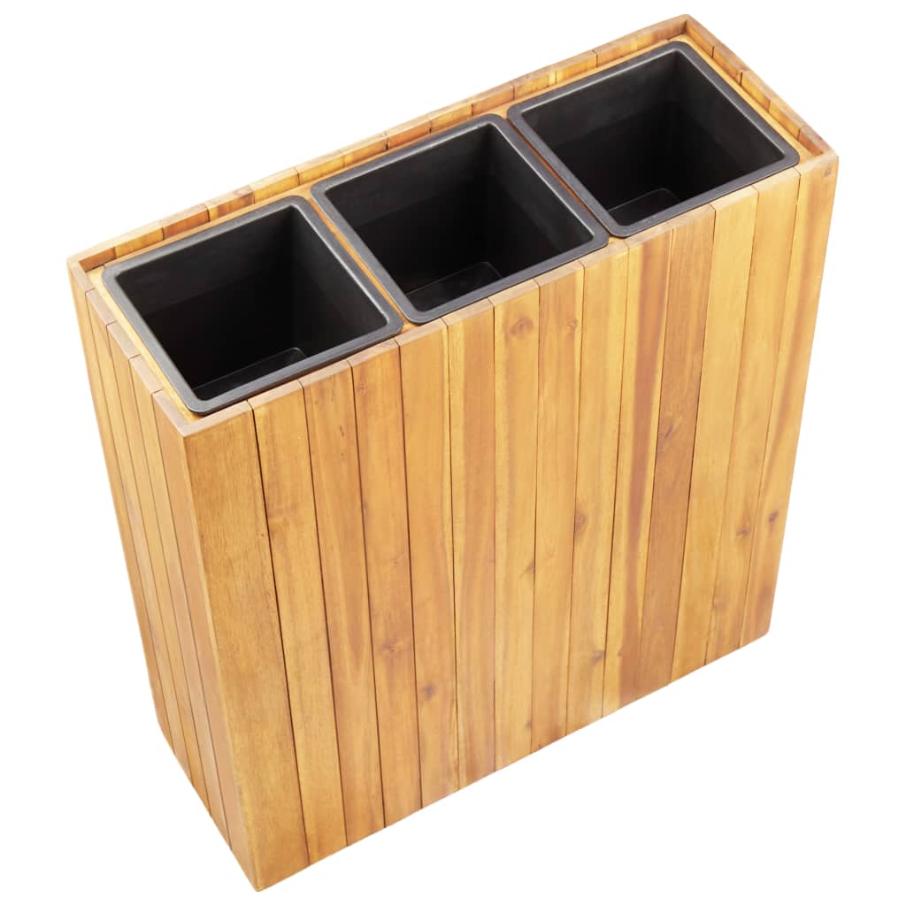 Garten-Hochbeet 24,5x24,5x25 cm Massivholz Akazie