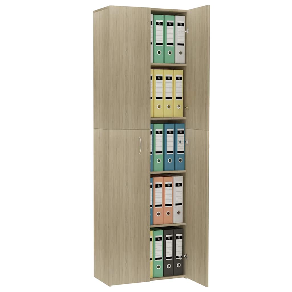Aktenschrank Weiß 60x32x153 cm Holzwerkstoff