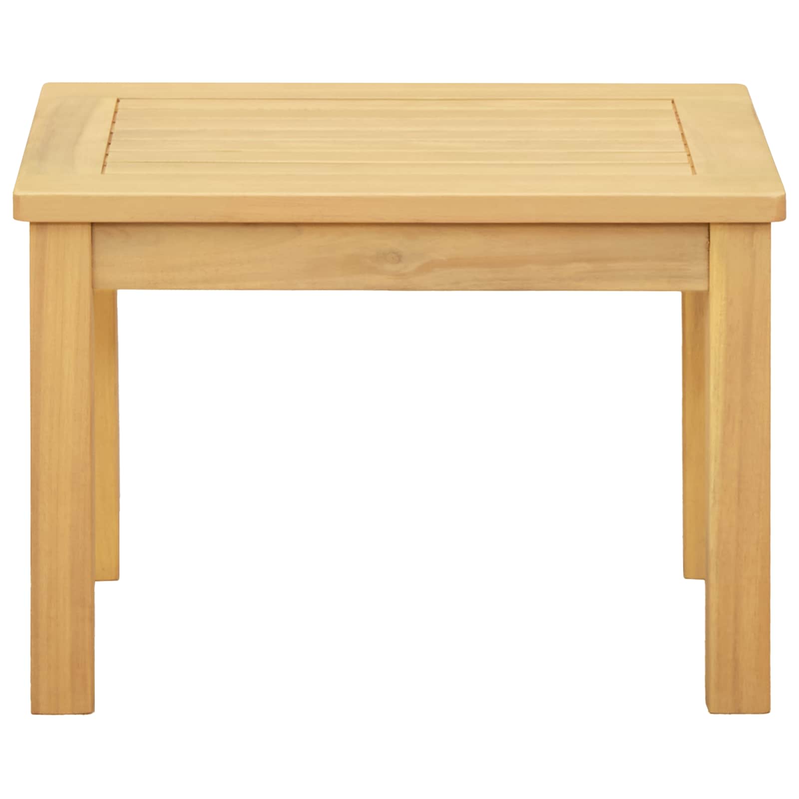Couchtisch Helles Akazienholz 45 x 45 x 36 cm Massivholz Akazie