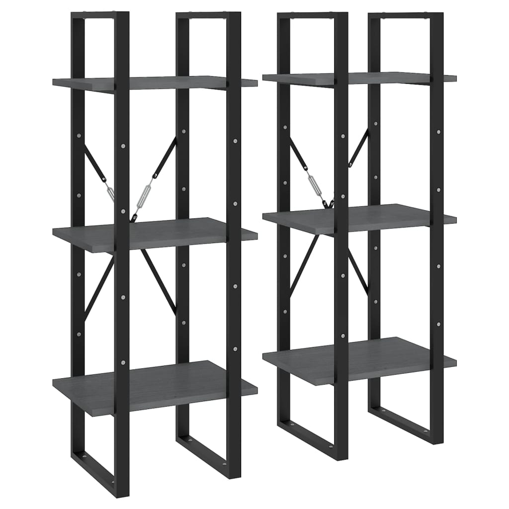 Bücherregal 3 Fächer Weiß 40x30x105 cm Holzwerkstoff