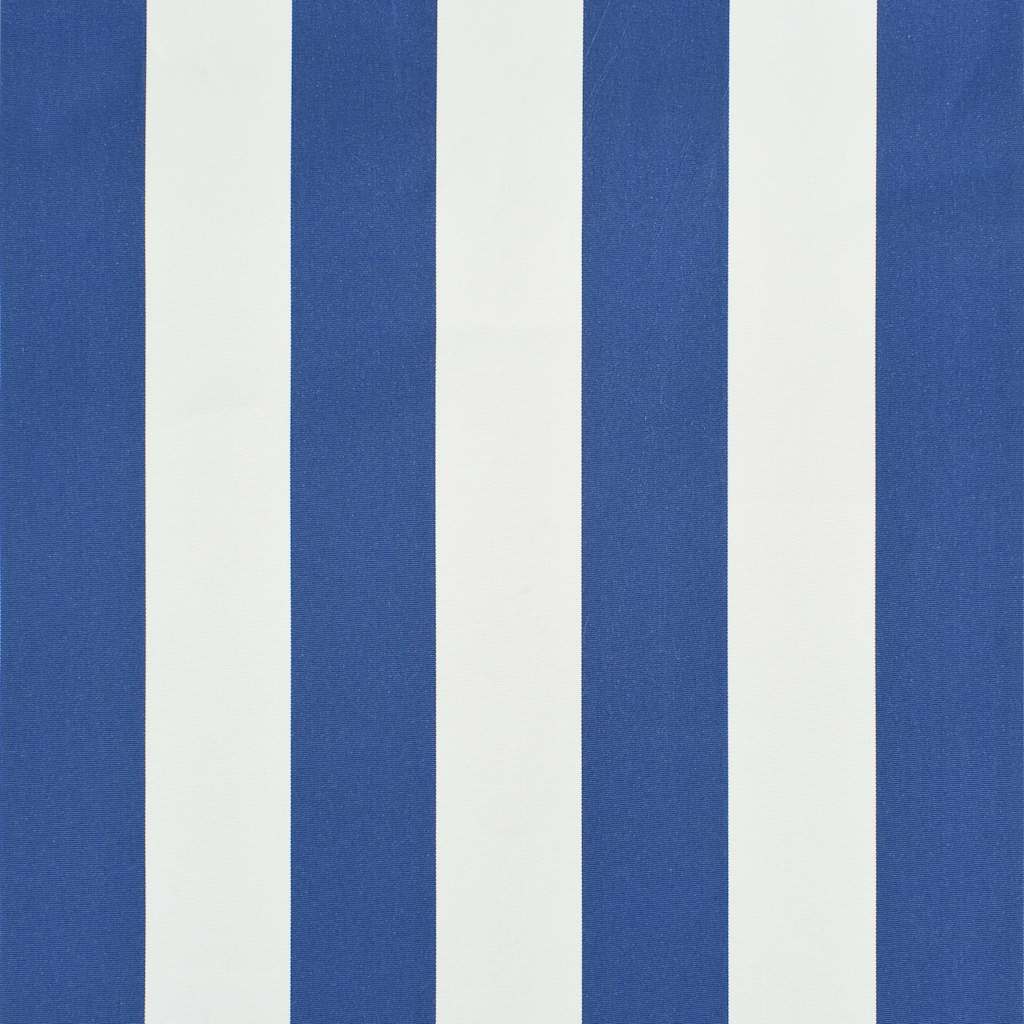 Einziehbare Markise 150×150 cm Blau und Weiß
