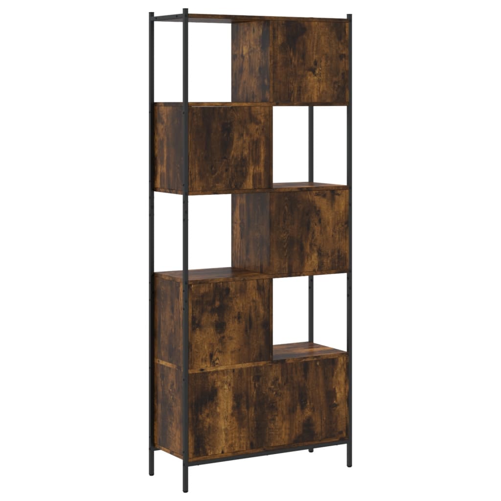 Bücherregal Schwarz 72x28x172 cm Holzwerkstoff